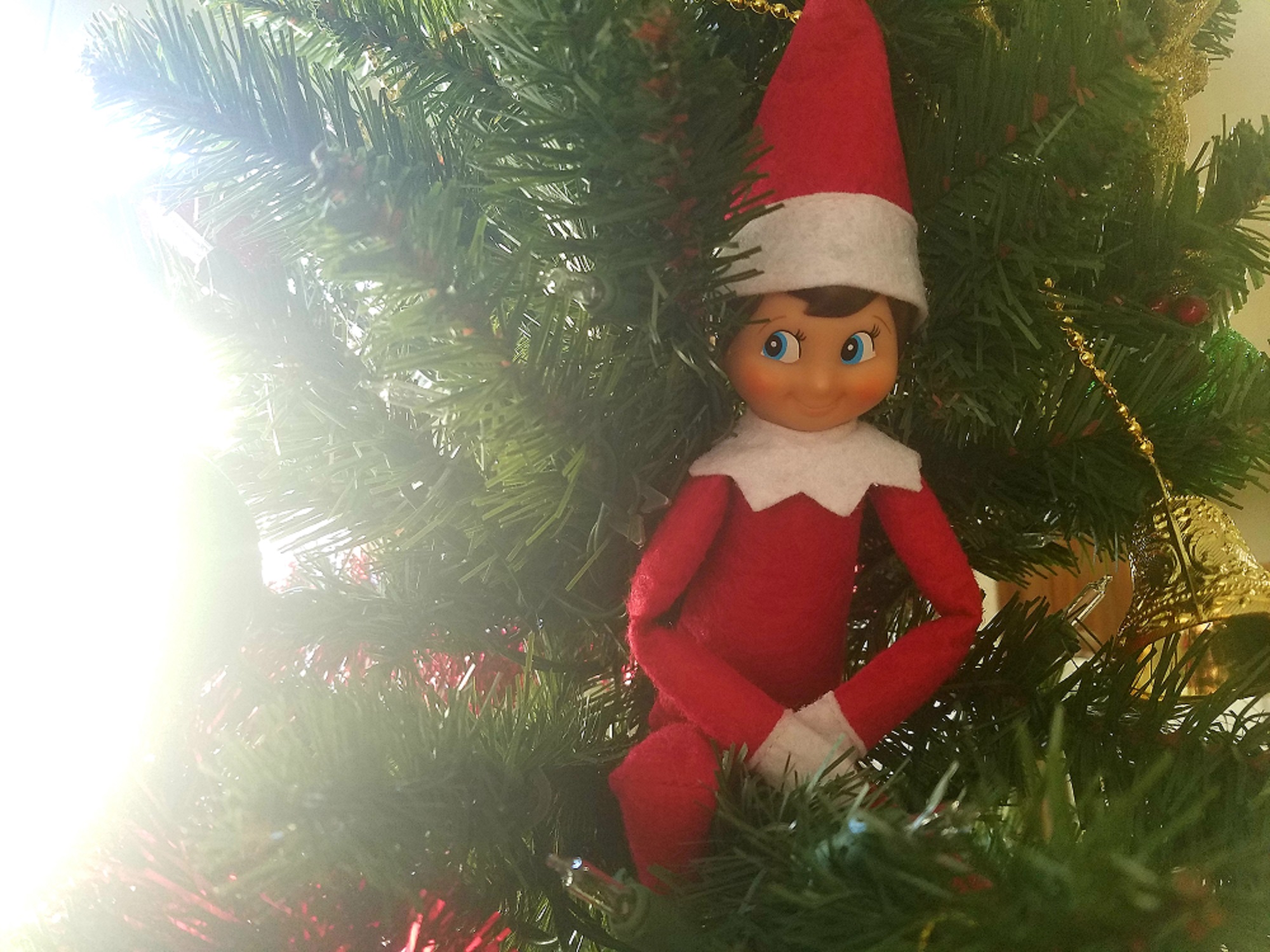 Une tradition de Noël rouge garçon ELF