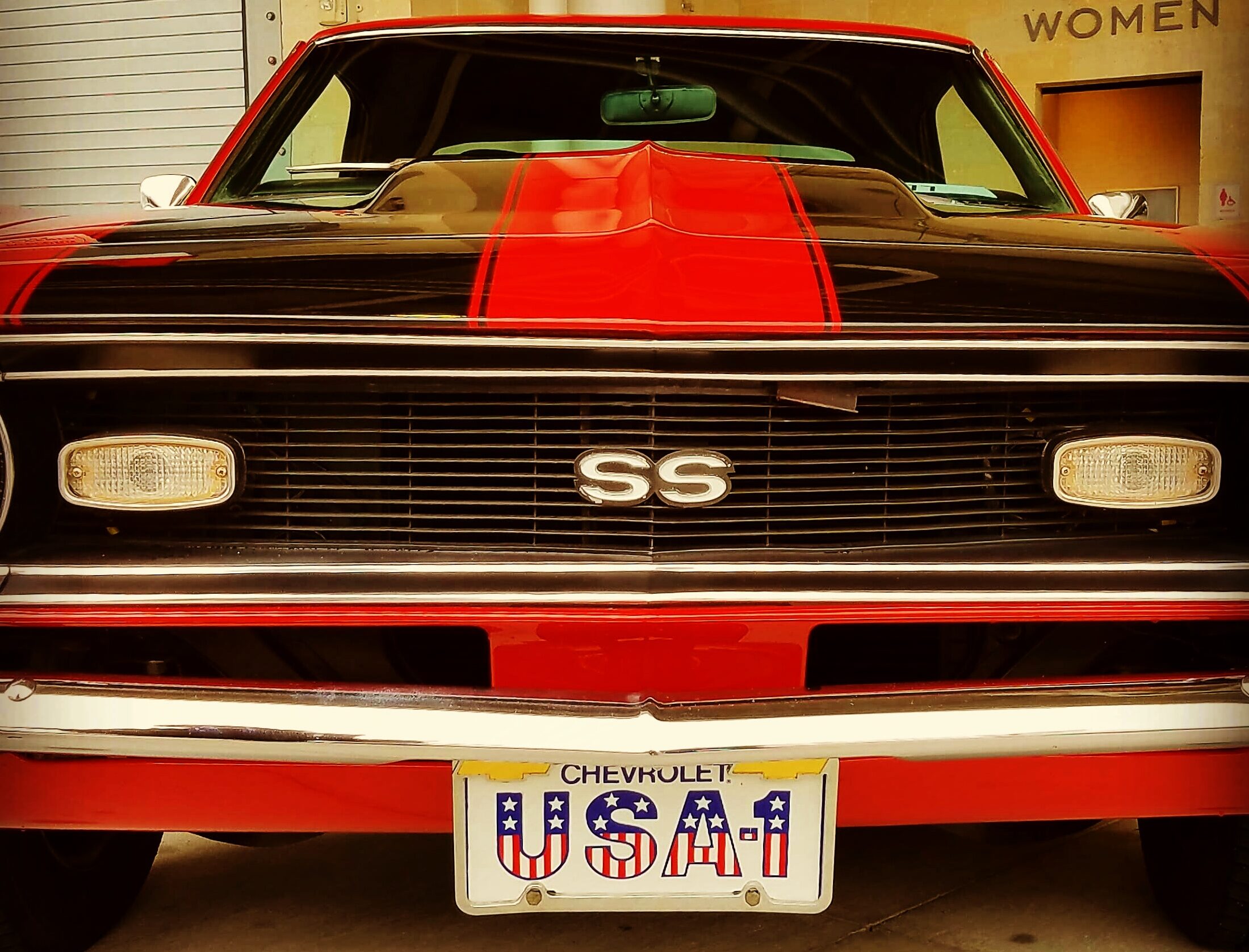 Classic American muscle car often seen on road trips across Florida