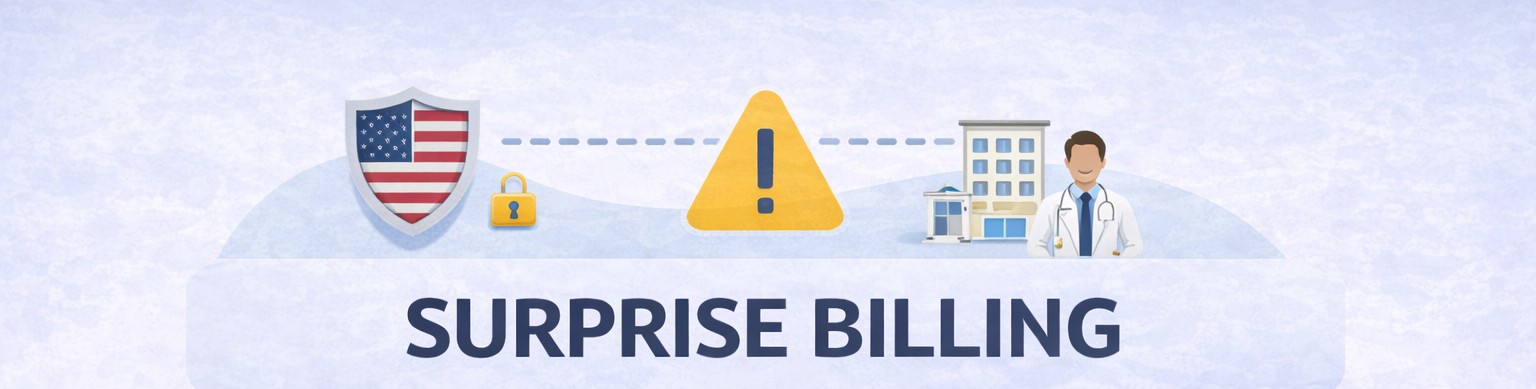Surprise billing aux États-Unis : loi 2022 No Surprises Act protection patients factures médicales
